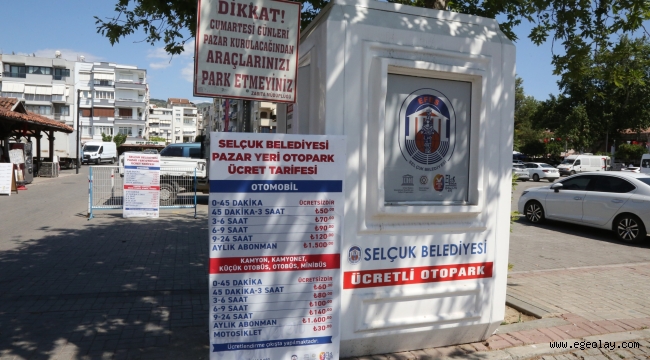 Efes Selçuk'ta Pazar Yeri Otoparkında Hem Ücretsiz Süre Arttı Hem Abonmanlık Başladı 