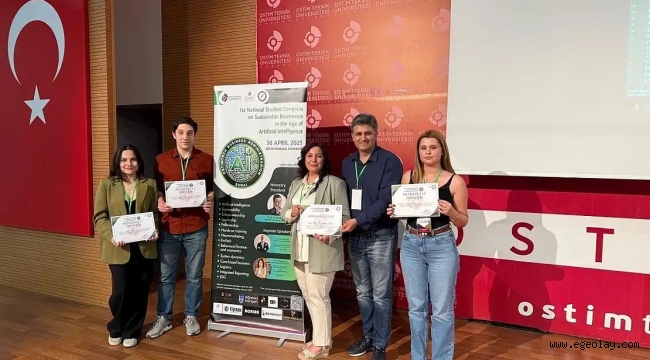 İzmir Demokrasi Üniversitesi öğrencilerine Başkentte yapay zeka ödülü