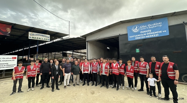 Ülkü Ocakları İzmir İl Başkanlığı bünyesinde Ödemiş'te Hayvancılık Öğrenme ve Üretim Merkezi açıldı