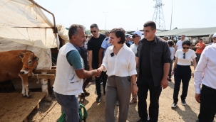 Başkan Kınay’dan modern kurban alanına bayram ziyareti 