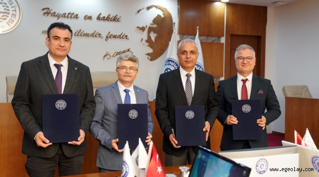 Ege Üniversitesi Meslek Yüksekokulu ve İzmir Doğalgaz Arasında "Sanayi İş Birliği Protokolü" imzalandı 