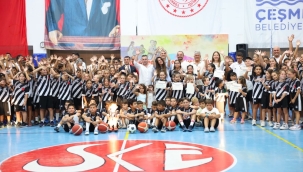 Çeşme Belediyesi Yaz Spor Okulu’nda sertifika coşkusu 