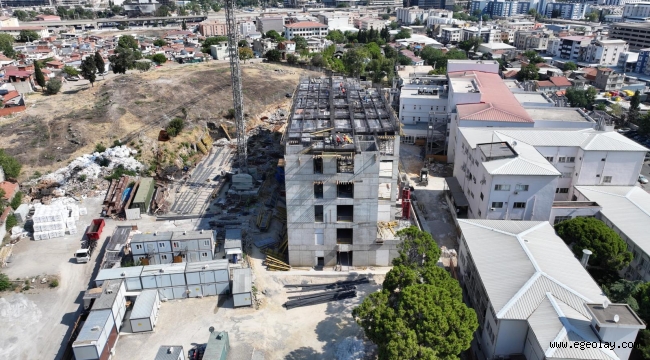 Eşrefpaşa Hastanesi inşaatı beşinci kata ulaştı