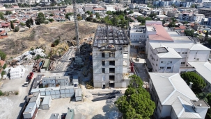 Eşrefpaşa Hastanesi inşaatı beşinci kata ulaştı 