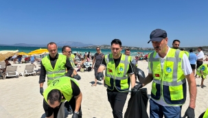 İzmir’in Tüm Sahillerinde İzmir Ülkü Ocakları’ndan Eş Zamanlı Temizlik Çalışması 