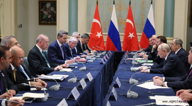 Cumhurbaşkanı Erdoğan, Rusya Federasyonu Devlet Başkanı Putin ile görüştü 