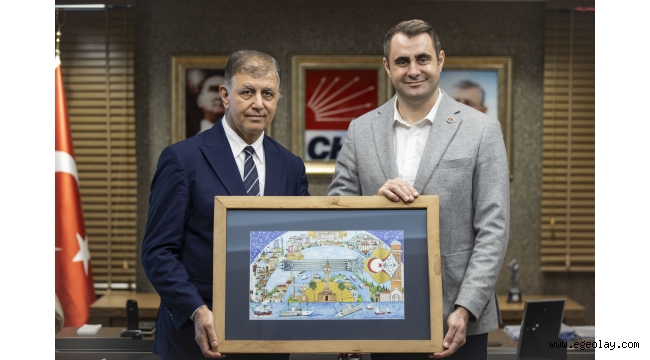 Büyükşehir Belediye Başkanı Tugay'dan CHP İzmir İl Başkanı Güç'e Tebrik Ziyareti
