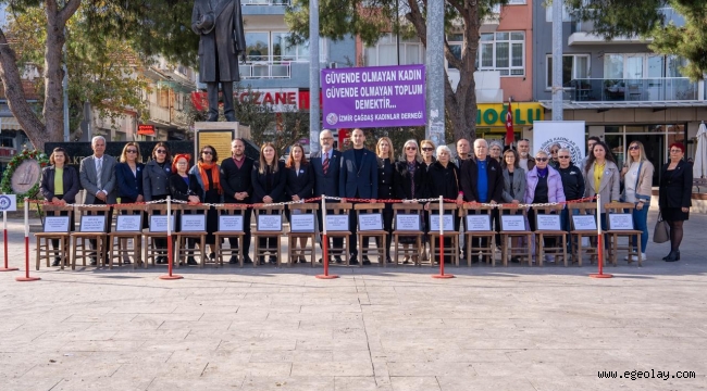 Gaziemir'de 25 Kasım Sesi: Boş Sandalyelerle Şiddete Tepki! 