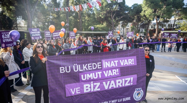 Kadına yönelik şiddete karşı güçlü bir ses yükseldi 