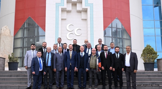 MHP'li Osmanağaoğlu Ziraat Odası Başkanlarıyla Başkentte Temaslarda Bulundu