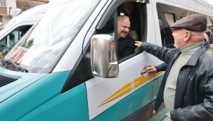 Başkan Pehlivan önce müjdeyi verdi, sonra direksiyona geçti 