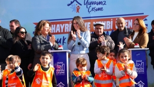 Çeşme Belediyesi, Alaçatı’da çocuklar için yeni bir yaşam alanının temelini attı 