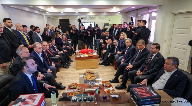 Özgür Özel ve Başkan Tugay Hatay'da 