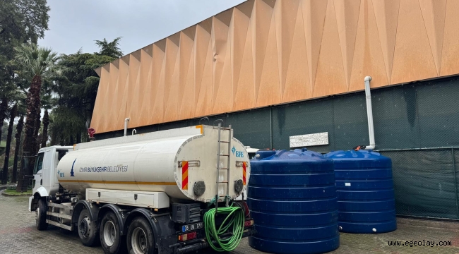 Yağmur suyu boşa gitmiyor İzmir Büyükşehir Belediyesi'nden sürdürülebilir adım 