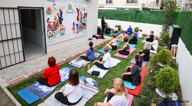 Bucalı kadınlar yoga ile güçleniyor 