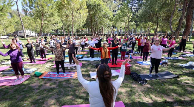 Bucalı kadınlar baharı sporla karşıladı 