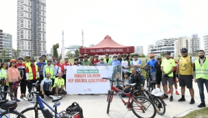 Çiğli'de İklim Mesajı: Bisiklet Turu ve Çevre Temizliği 