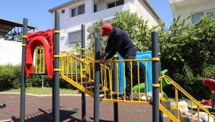 Menderes'te Parklar Yenileniyor