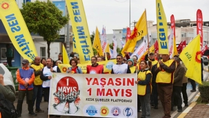 Urla'da 1 Mayıs Mesajı: "Adalet Olmadan Huzur Olmaz" 