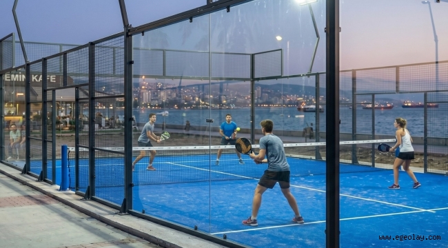 Bostanlı Sahili’ne yeni padel kortları geliyor