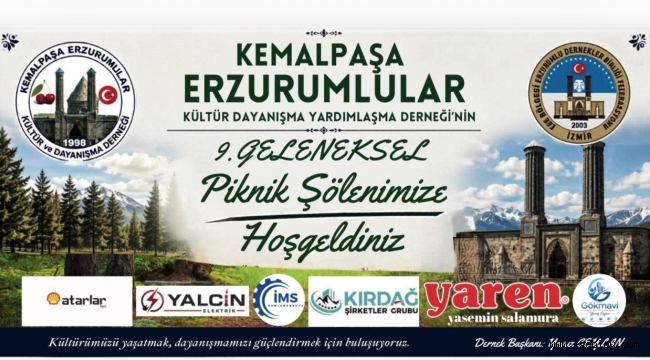 İzmir'de Erzurumluların Büyük Buluşması 14 Haziran'da