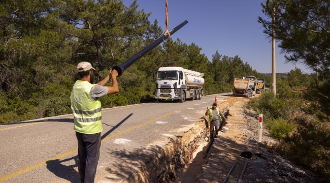 Urla'ya 40 kilometrelik içme suyu hattı