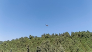 Kaçak moloz dökenlere dronlu takip 